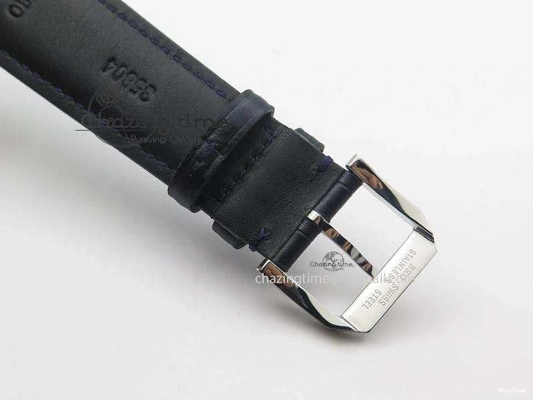 MIROTIME 0208 UrbanChic Ingeniuer St.Laurens SS Blue Dial MK 1:1 Best Edition On Black Leather Strap A 7366